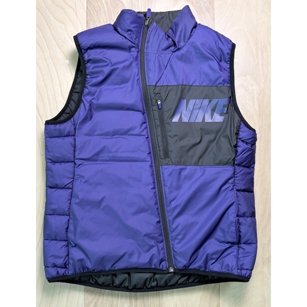 Nike Reversible Puffer Vest Washington State Women's S Purple Black Athletic - Picture 3 of 8
